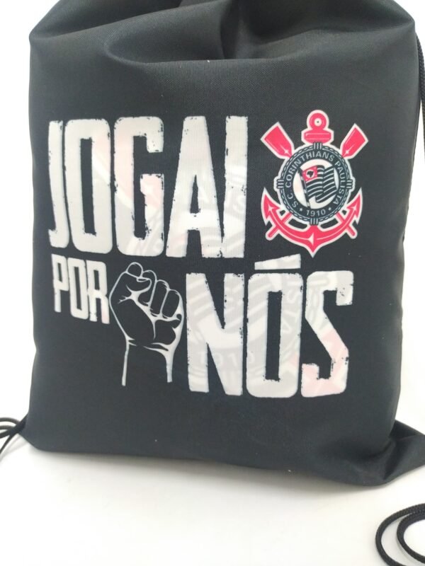 Mochila Sacola Jogai Por Nós Corinthians - Sude - Imagem 6